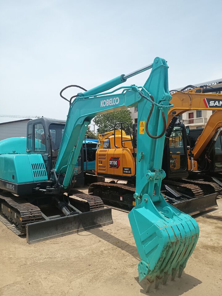 2024 Kobelco SK60-C crawler excavator, front three-quarter view