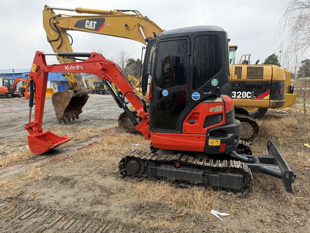 2023 Kubota U35 mini excavator, side view