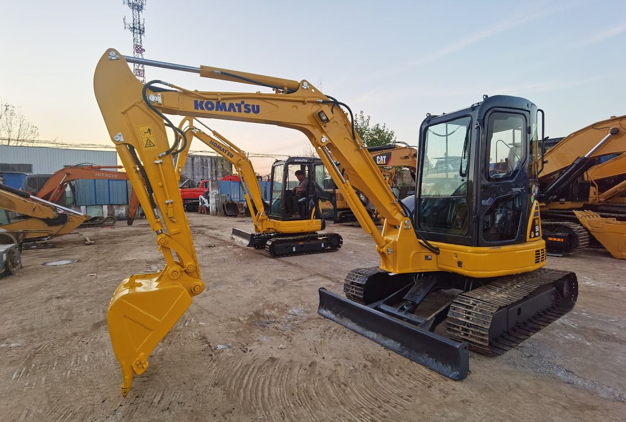2024 Komatsu PC50MR mini excavator, front three-quarter view 2024 Komatsu PC50MR mini excavator, front three-quarter view