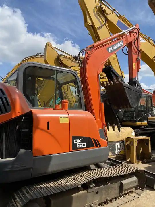 2019 Doosan DX60 crawler excavator, side view 2019 Doosan DX60 crawler excavator, side view