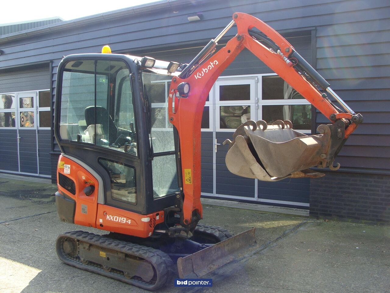2015 Kubota KX019-4 mini excavator, side view