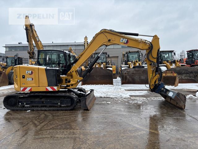 2021 Caterpillar 308 mini excavator side view 2021 Caterpillar 308 mini excavator side view