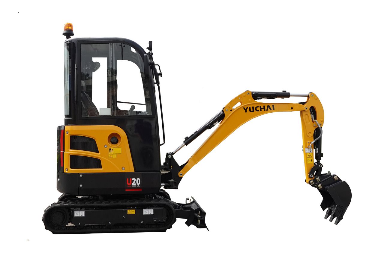 2024 Yuchai U20 mini excavator, side profile view 2024 Yuchai U20 mini excavator, side profile view