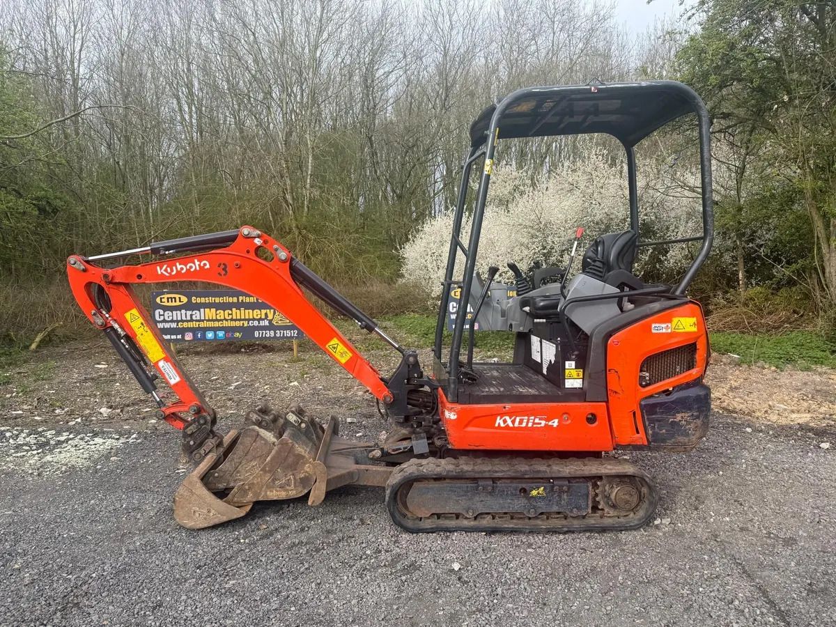 2022 Kubota KX015-4 mini excavator, side view