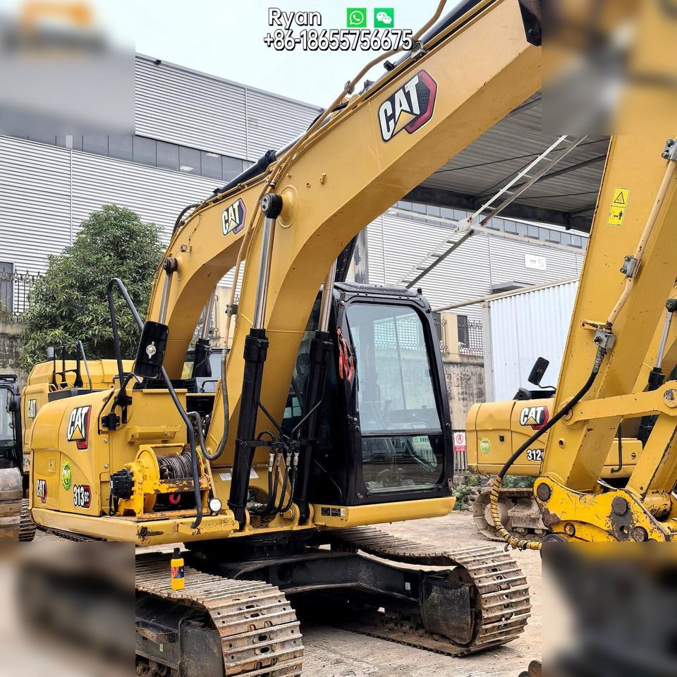 2023 Caterpillar 313GC crawler excavator, side view