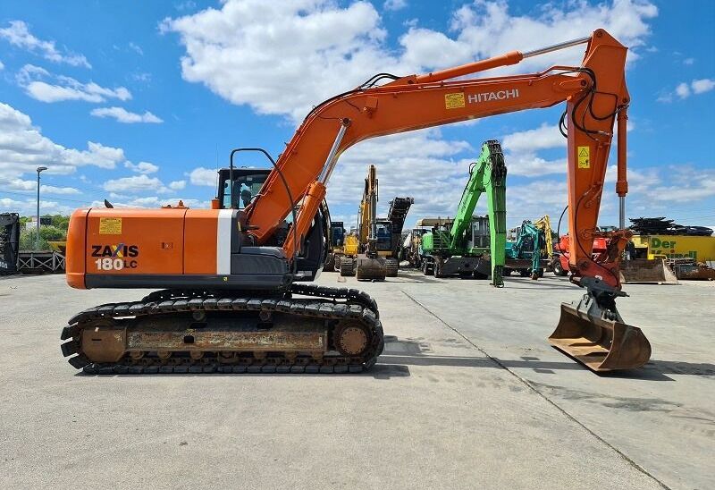 2012 Hitachi Zaxis 180LC crawler excavator, side view 2012 Hitachi Zaxis 180LC crawler excavator, side view