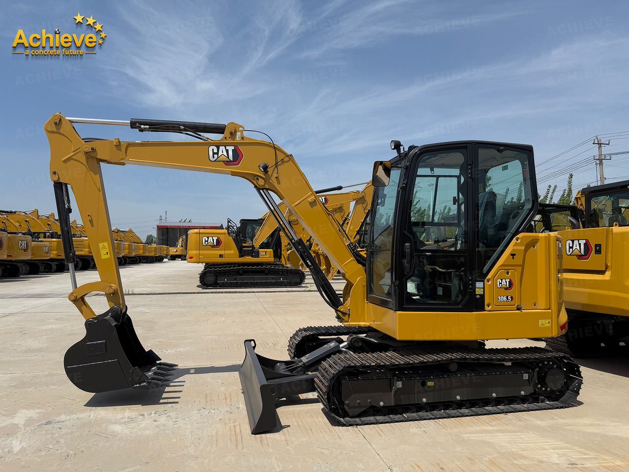 2025 Caterpillar 306.5 crawler excavator, side view 2025 Caterpillar 306.5 crawler excavator, side view