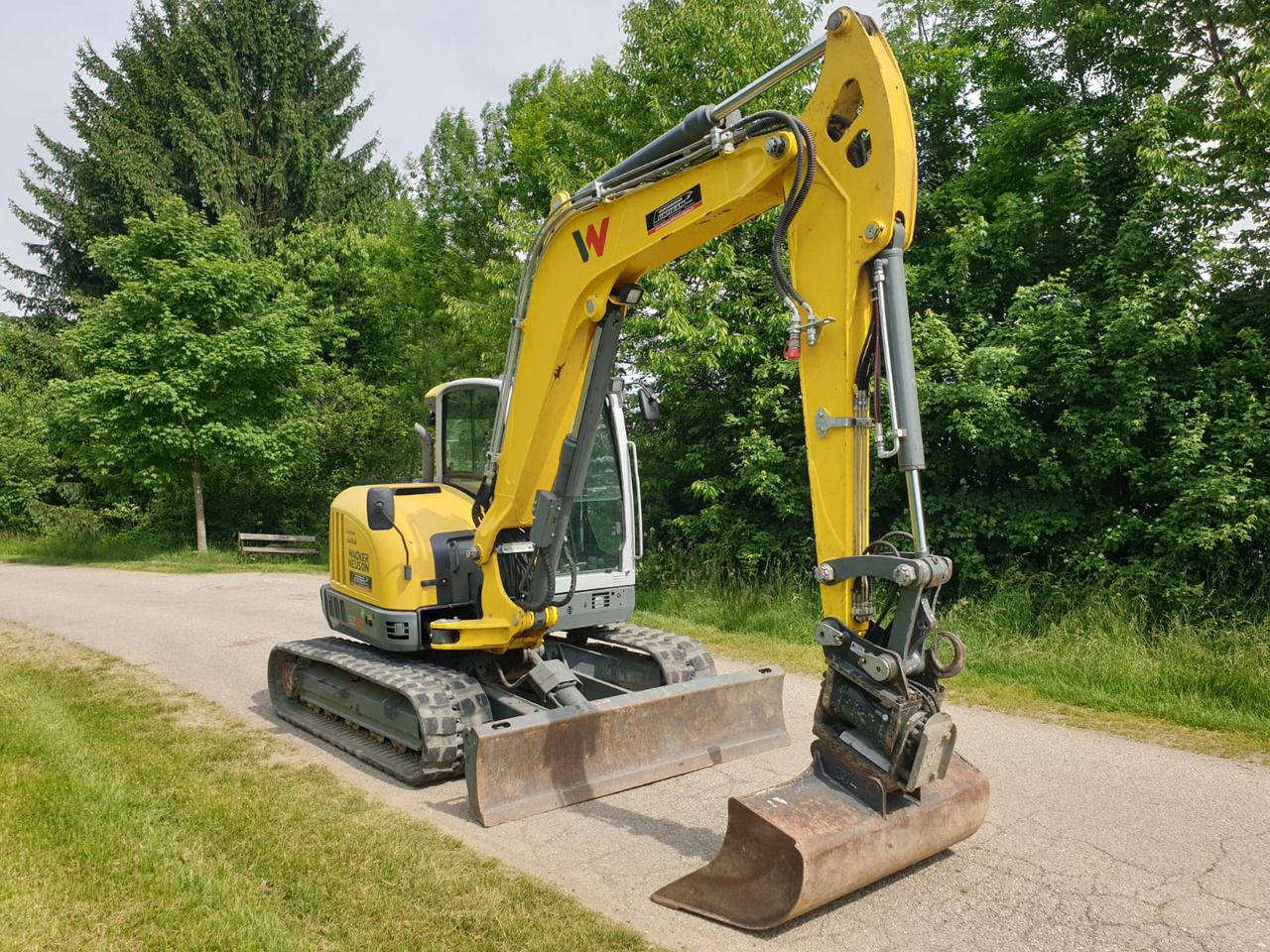 2021 Wacker Neuson EZ80 mini excavator, side view 2021 Wacker Neuson EZ80 mini excavator, side view