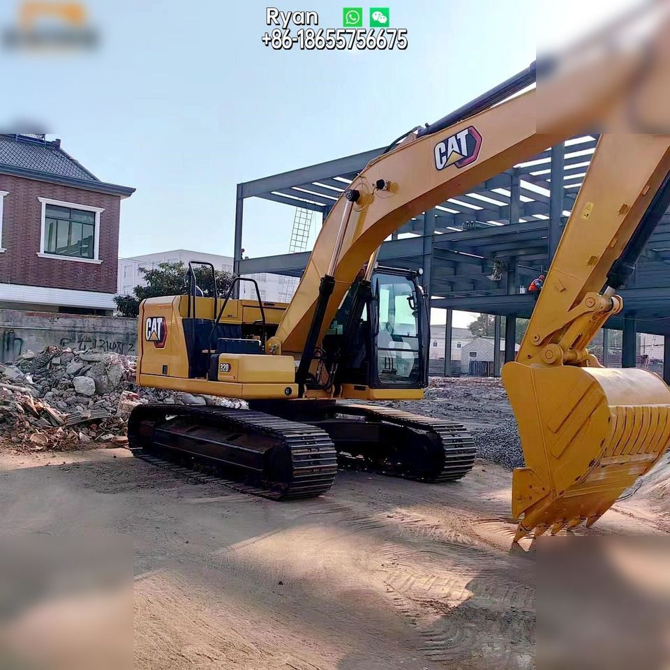 2021 Caterpillar 320 crawler excavator, side view