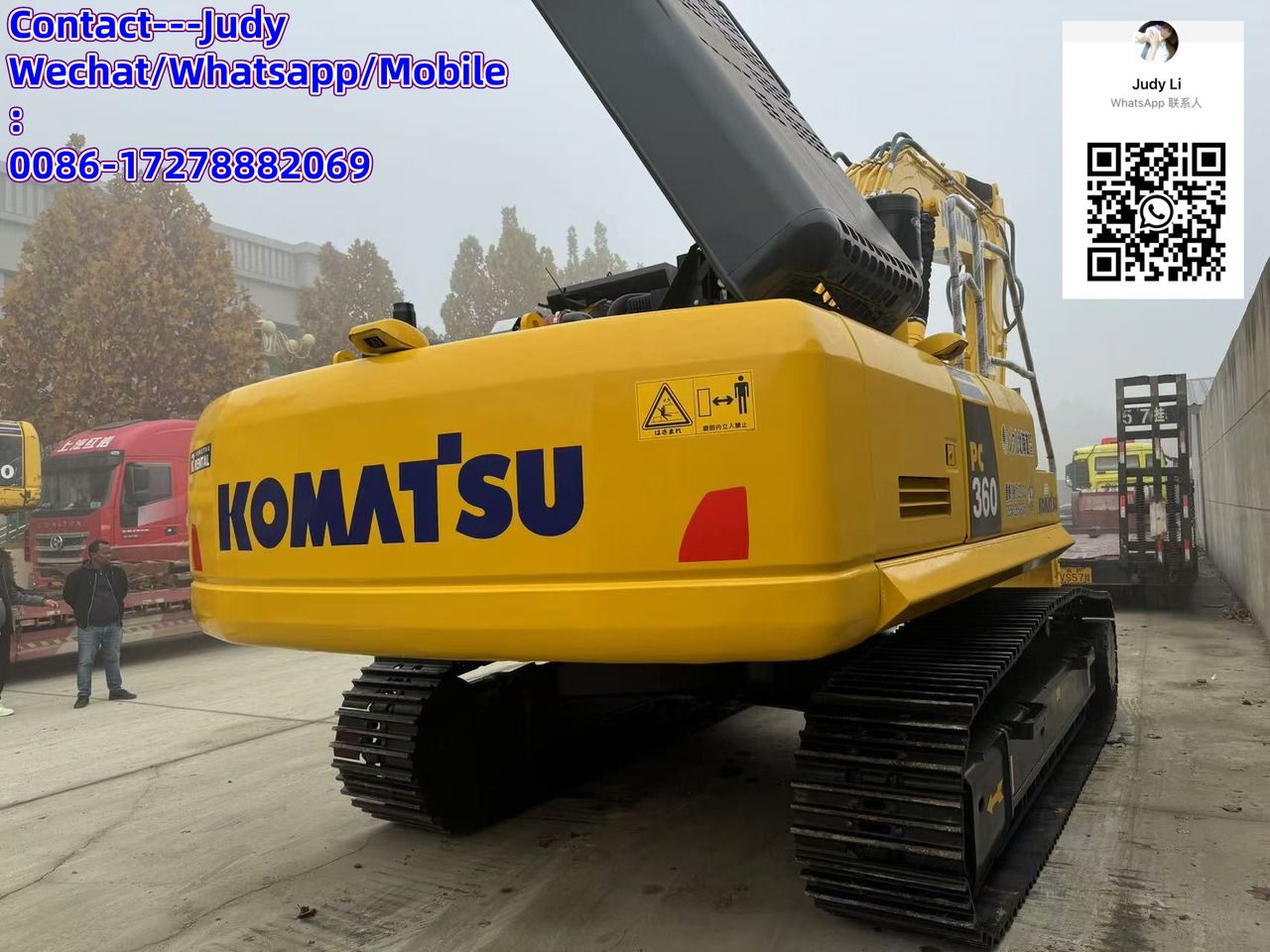 2021 Komatsu PC360 crawler excavator rear view 2021 Komatsu PC360 crawler excavator rear view