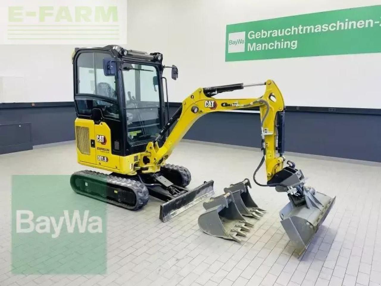 2023 Caterpillar 301.8 mini excavator, front three-quarter view 2023 Caterpillar 301.8 mini excavator, front three-quarter view