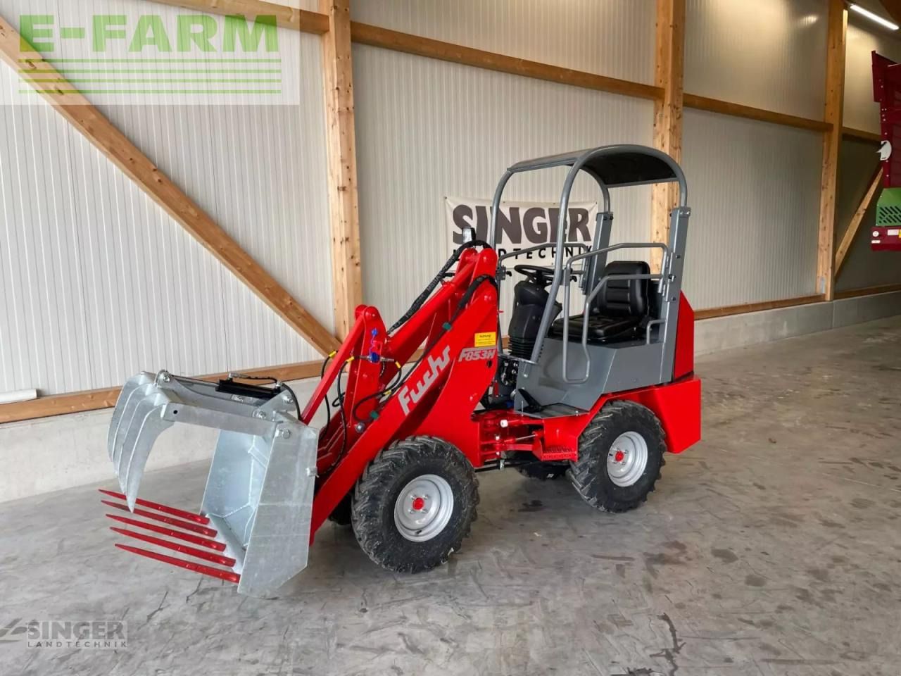 2026 Fuchs F 853 H mini excavator, three-quarter front view 2026 Fuchs F 853 H mini excavator, three-quarter front view