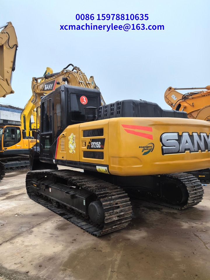 2024 Sany SY215C Pro crawler excavator, rear three-quarter view 2024 Sany SY215C Pro crawler excavator, rear three-quarter view