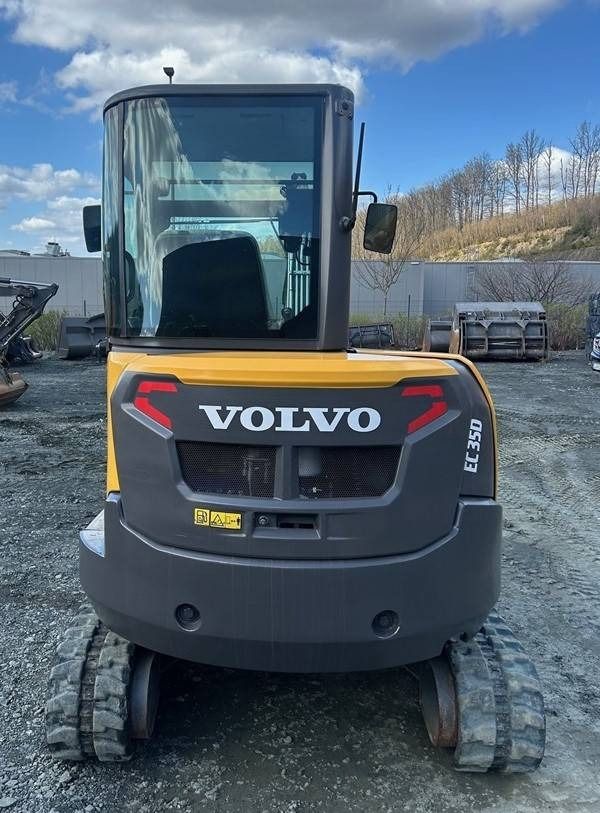 2022 Volvo EC35D mini excavator rear view