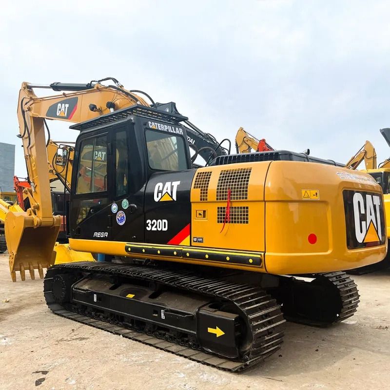 2020 Caterpillar 320D crawler excavator, rear three-quarter view 2020 Caterpillar 320D crawler excavator, rear three-quarter view