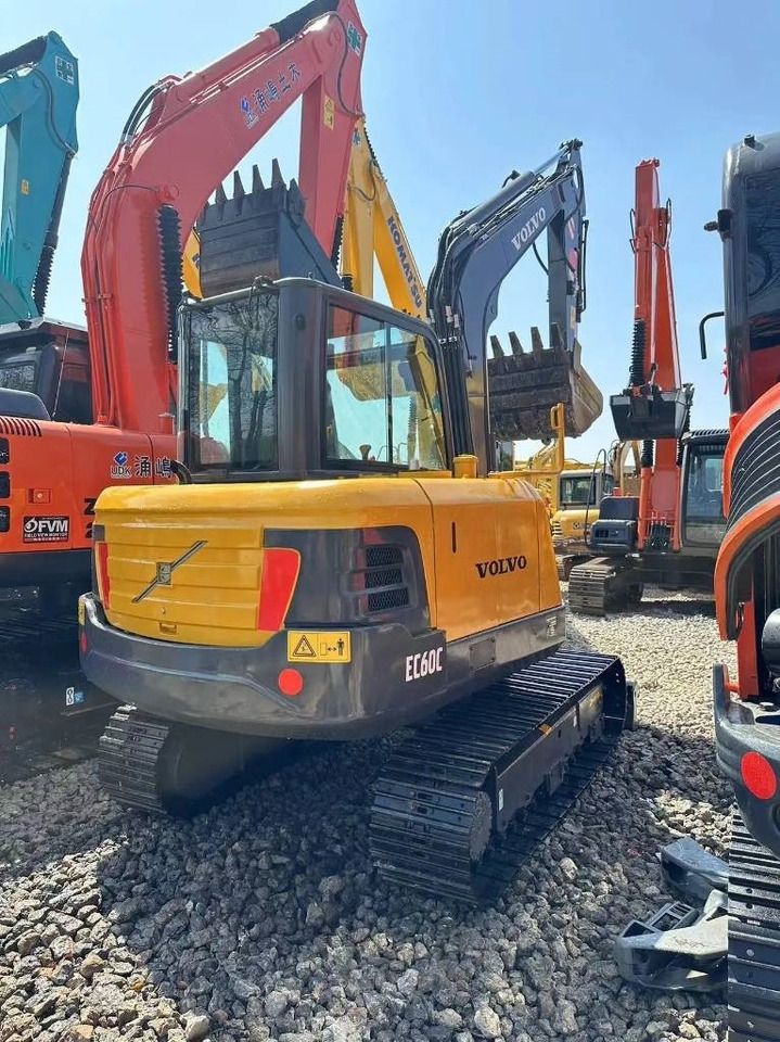 2022 Volvo EC60C mini excavator, rear three-quarter view 2022 Volvo EC60C mini excavator, rear three-quarter view