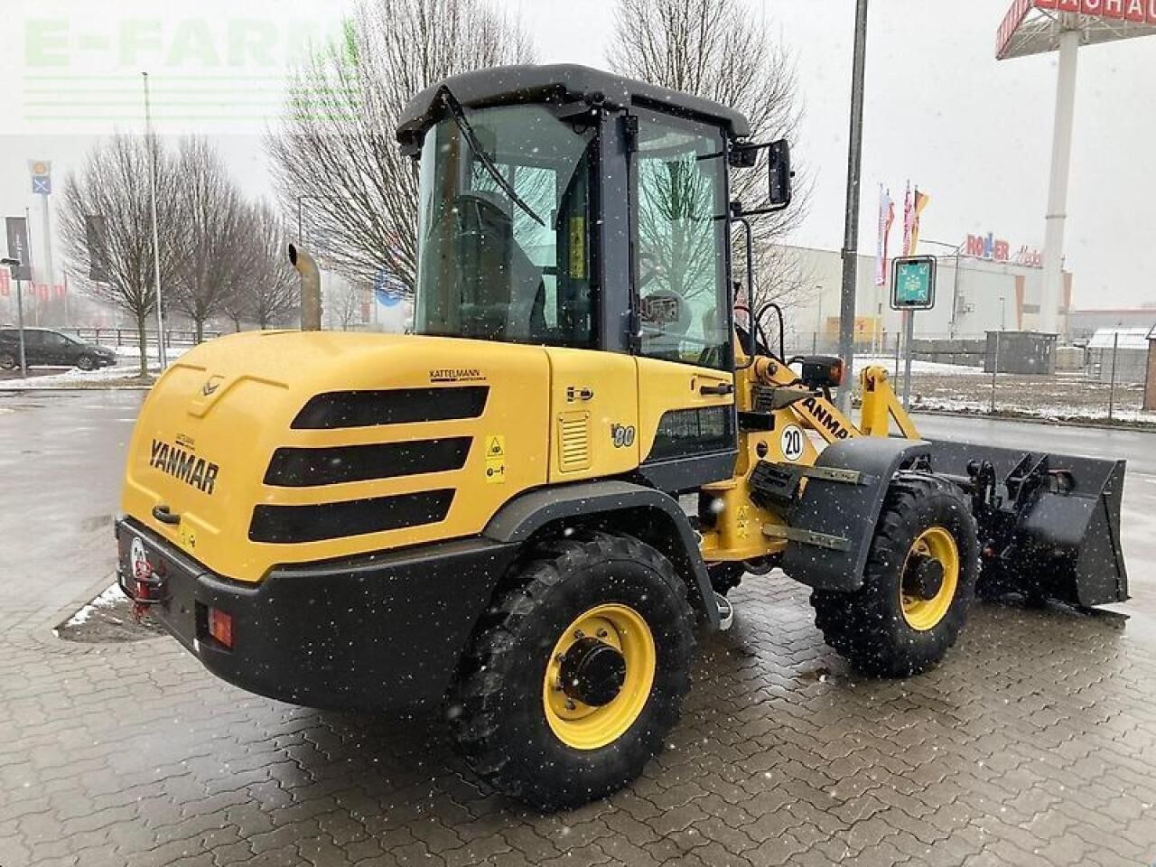 2019 Yanmar V80 wheel loader, rear three-quarter view 2019 Yanmar V80 wheel loader, rear three-quarter view