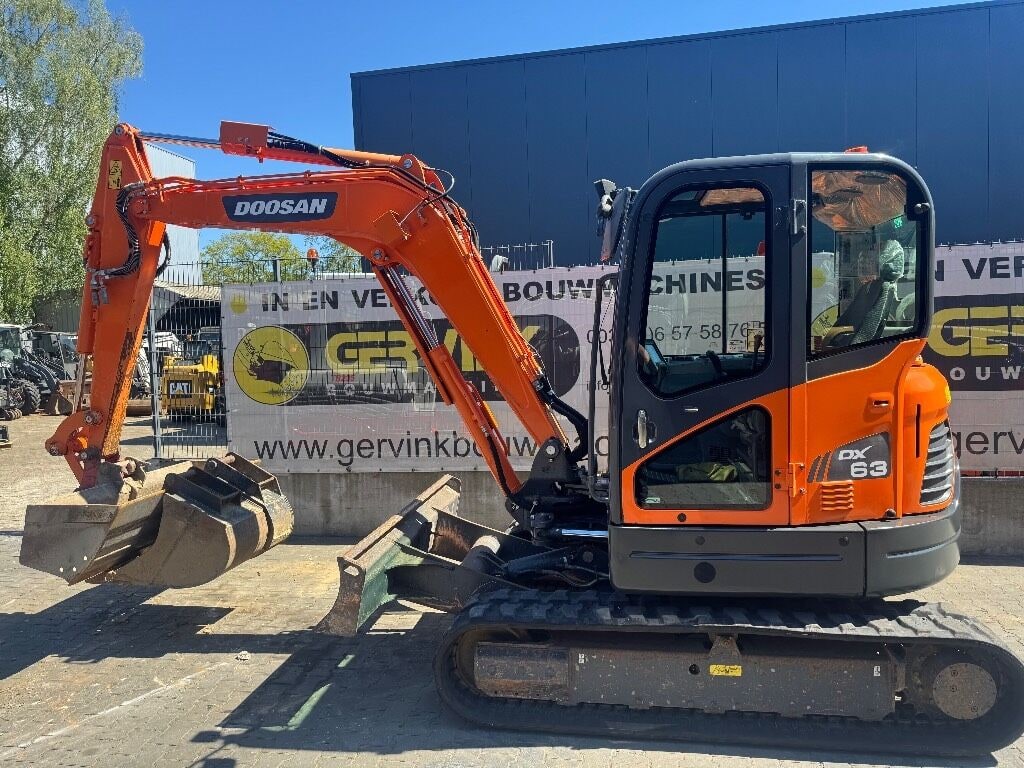 2019 Doosan DX63-3 crawler excavator, side profile view