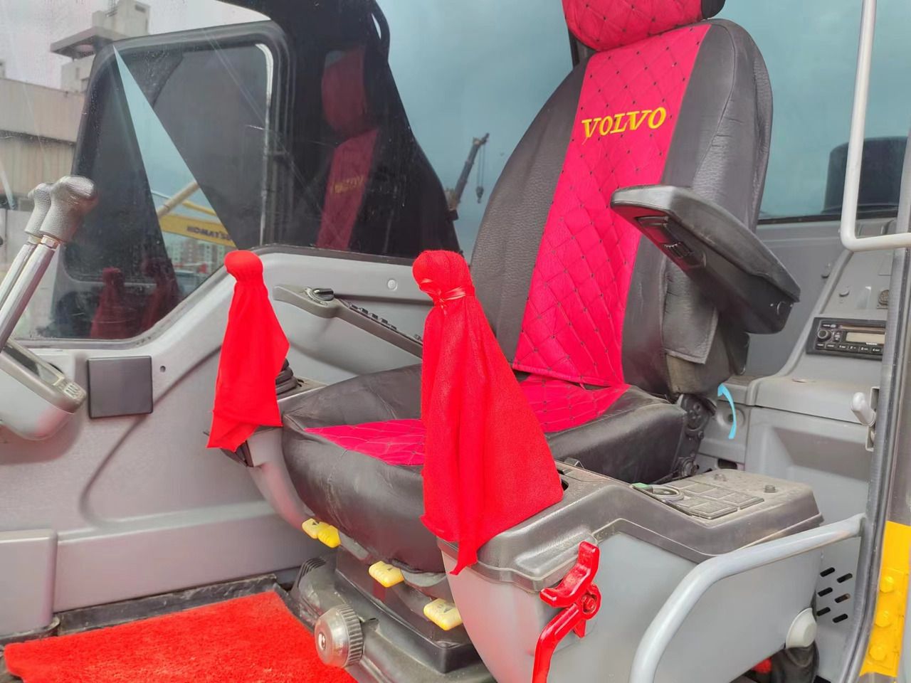 2022 Volvo EC240 crawler excavator interior cab view