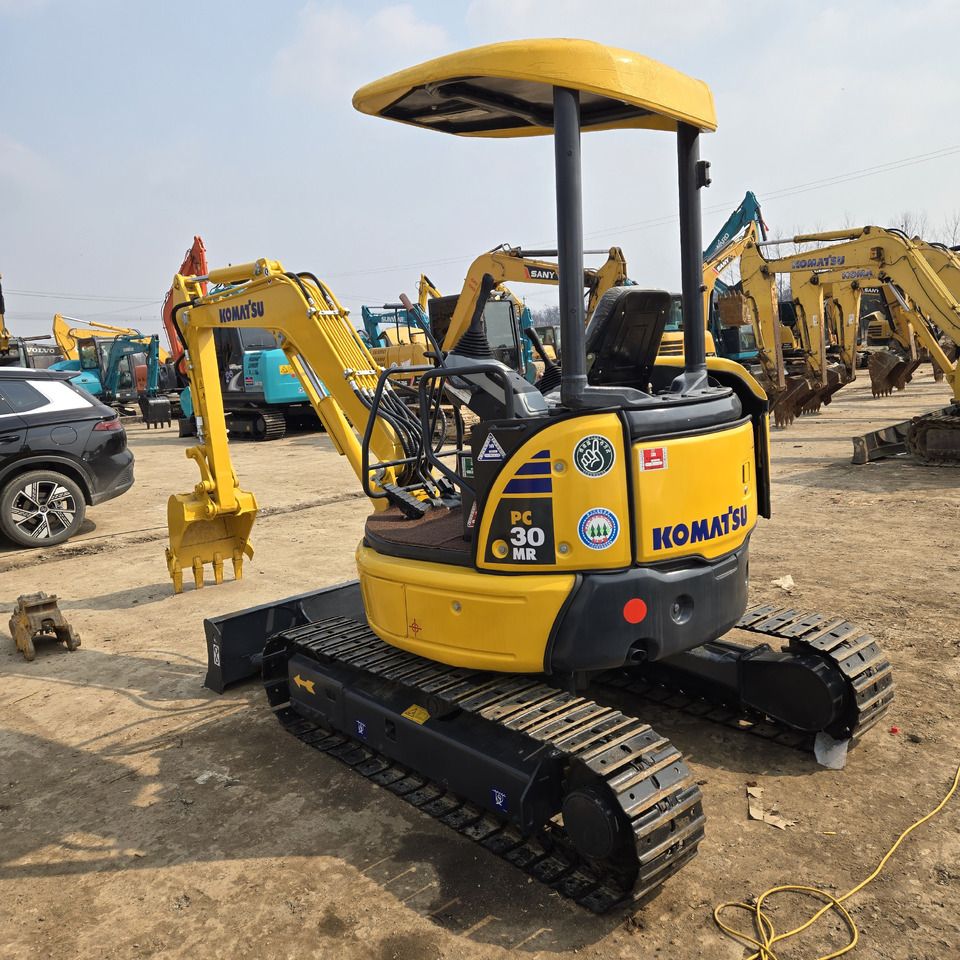 2022 Komatsu PC30MR mini excavator, rear three-quarter view 2022 Komatsu PC30MR mini excavator, rear three-quarter view