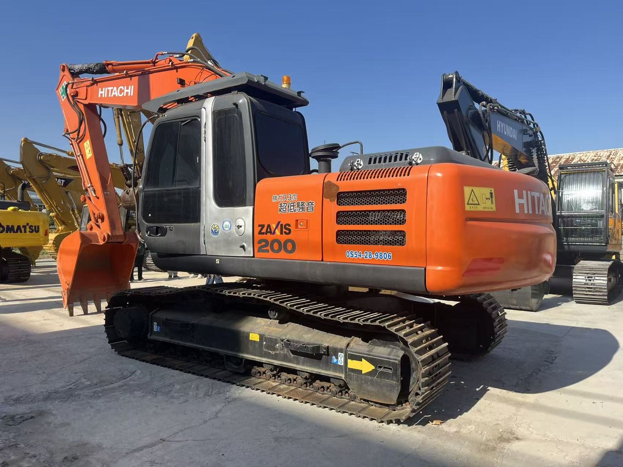 2022 Hitachi ZAXIS 200 crawler excavator, side view 2022 Hitachi ZAXIS 200 crawler excavator, side view
