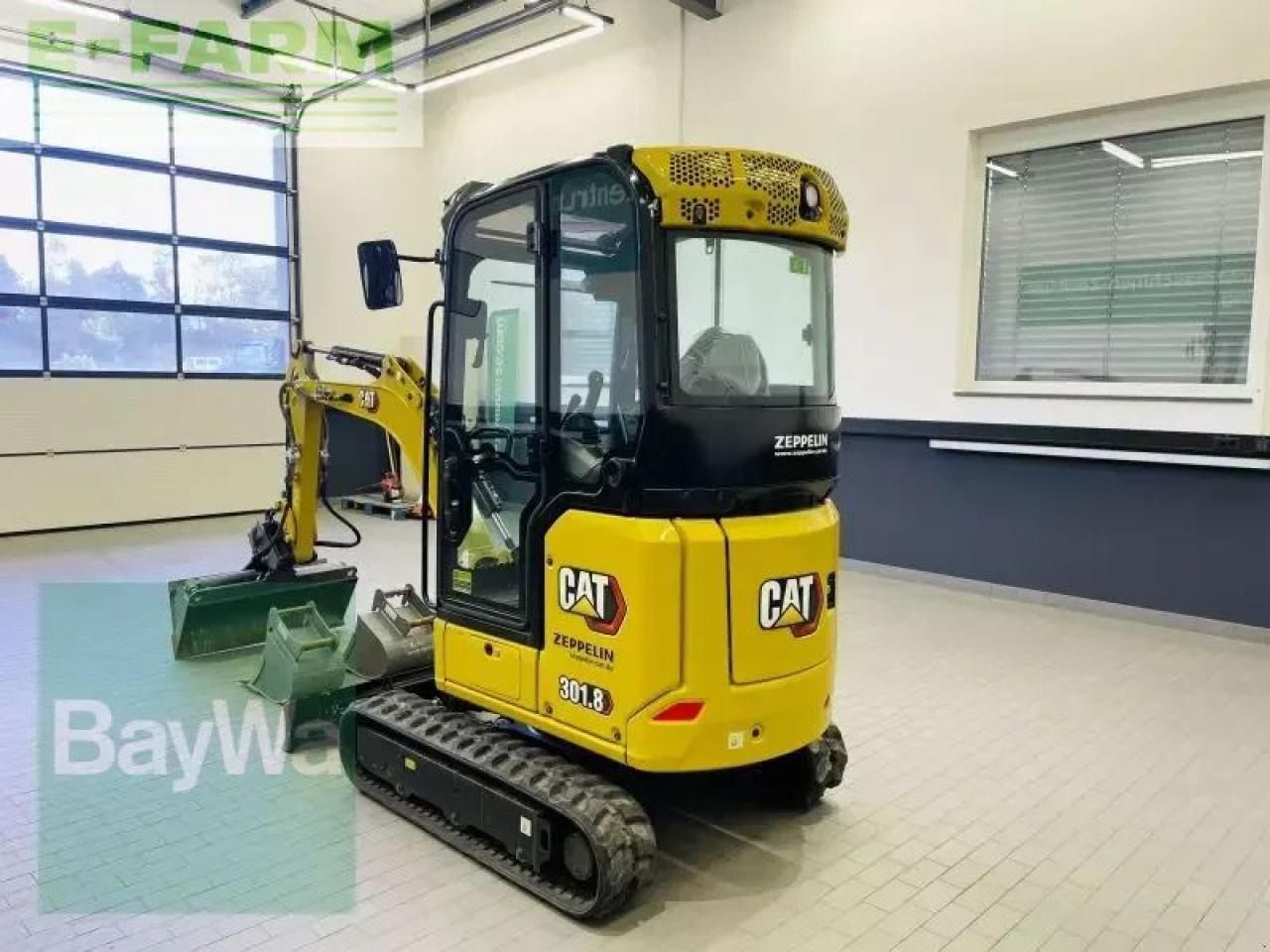 2023 Caterpillar 301.8-05A mini excavator, rear three-quarter view 2023 Caterpillar 301.8-05A mini excavator, rear three-quarter view