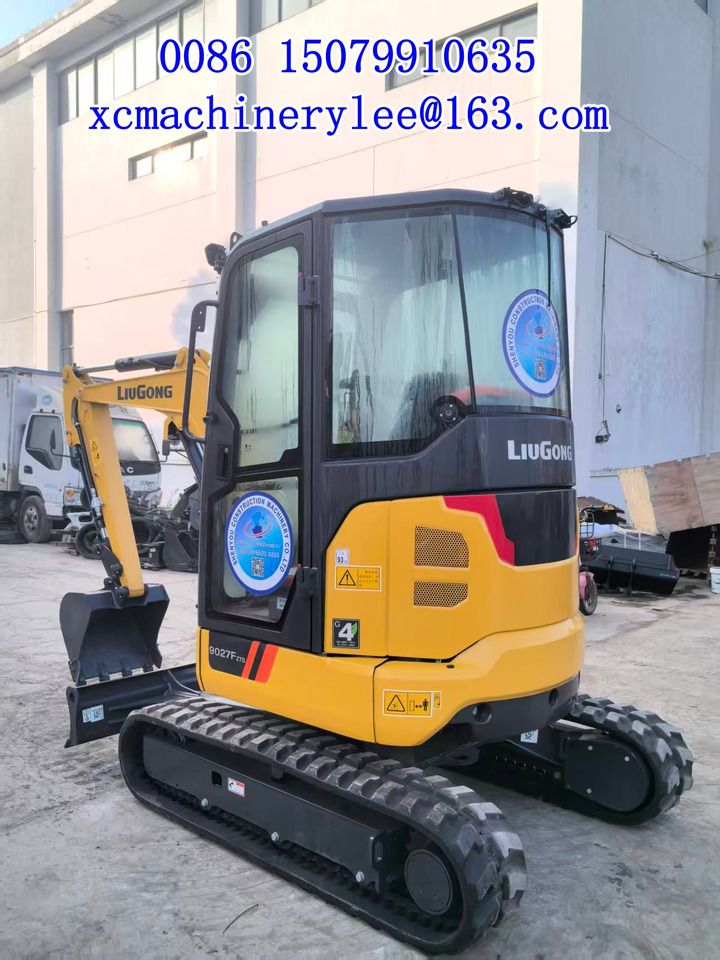 2025 LiuGong 9027F mini excavator, rear three-quarter view 2025 LiuGong 9027F mini excavator, rear three-quarter view