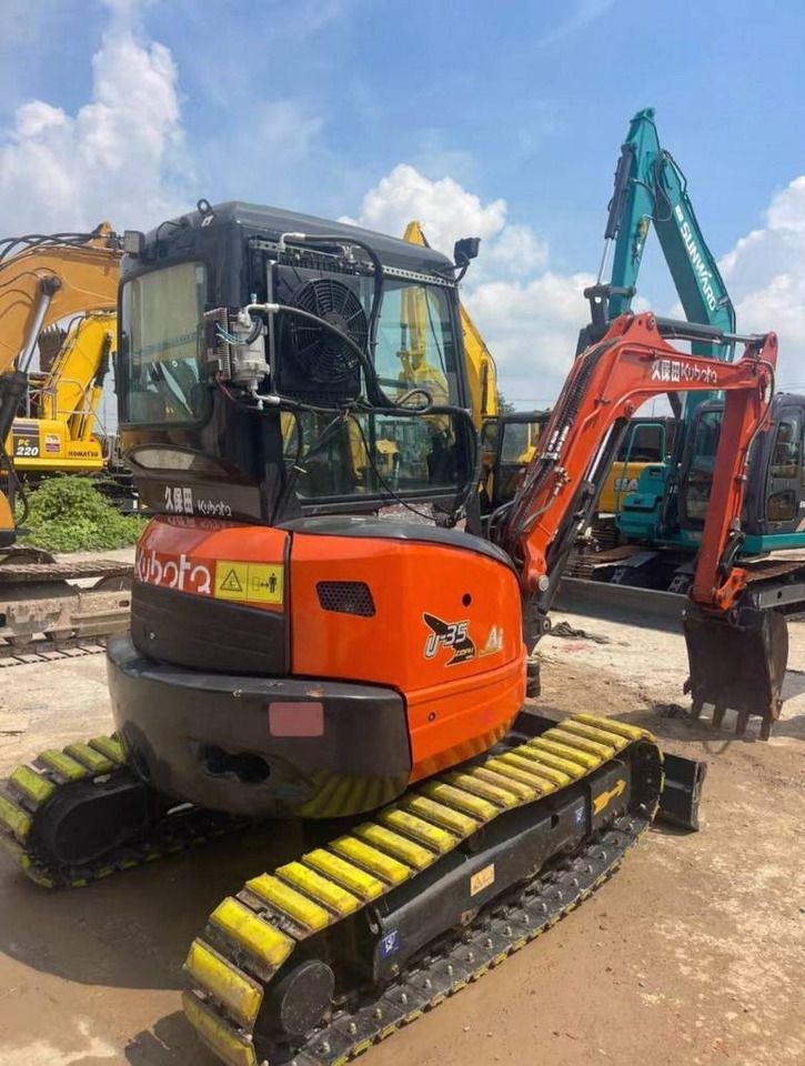 2023 Kubota U35 mini excavator rear three-quarter view 2023 Kubota U35 mini excavator rear three-quarter view