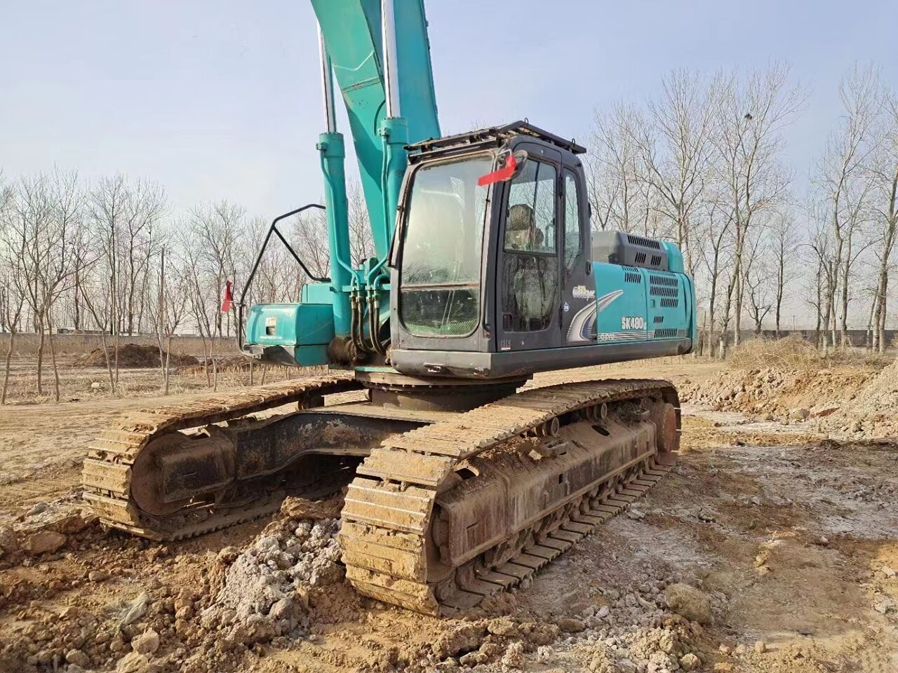 2022 Kobelco SK480LC crawler excavator, side view