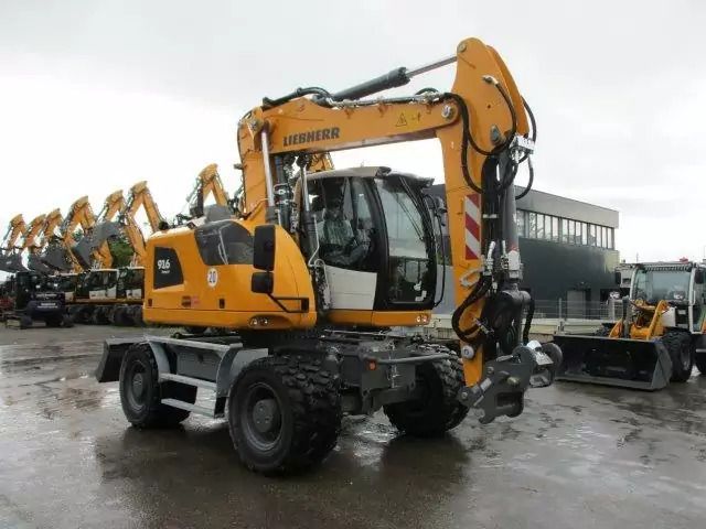 2023 Liebherr A916 Compact wheel excavator, side view 2023 Liebherr A916 Compact wheel excavator, side view