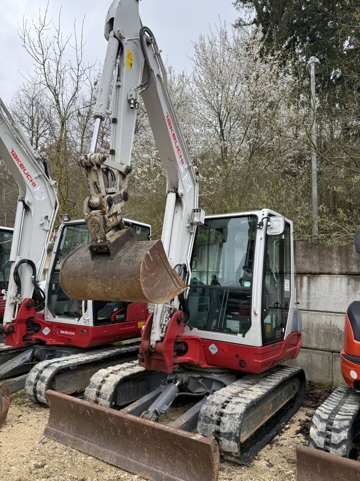 2018 Takeuchi TB250 mini excavator, front three-quarter view 2018 Takeuchi TB250 mini excavator, front three-quarter view