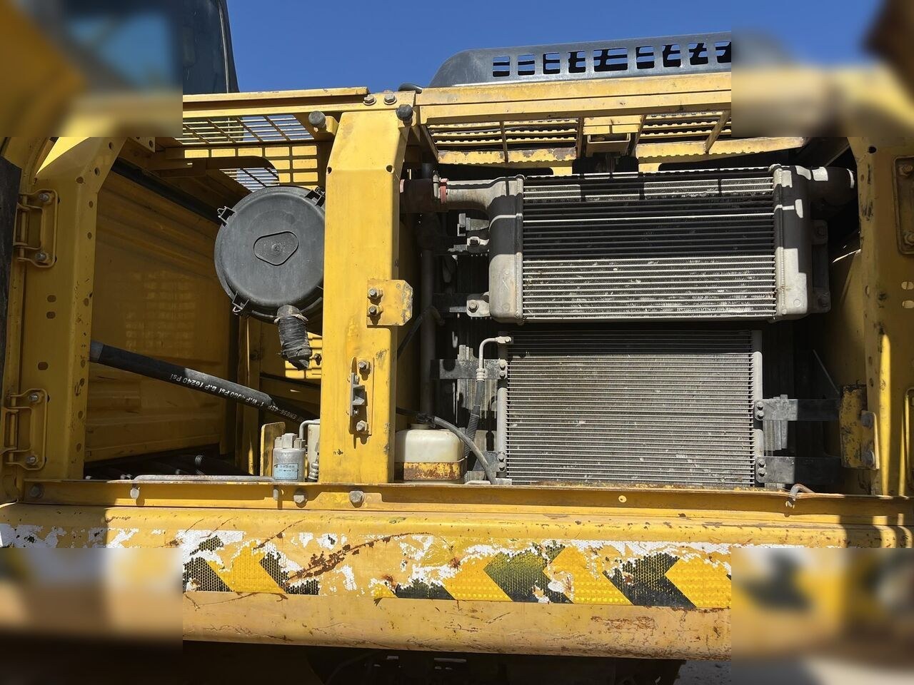2024 Komatsu PC200-7 crawler excavator engine compartment view 2024 Komatsu PC200-7 crawler excavator engine compartment view