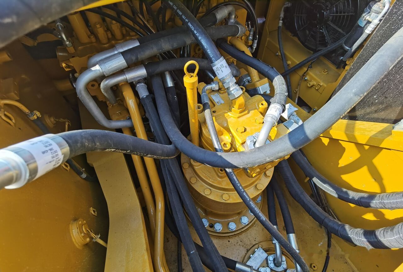 2020 Caterpillar 329D crawler excavator engine compartment detail