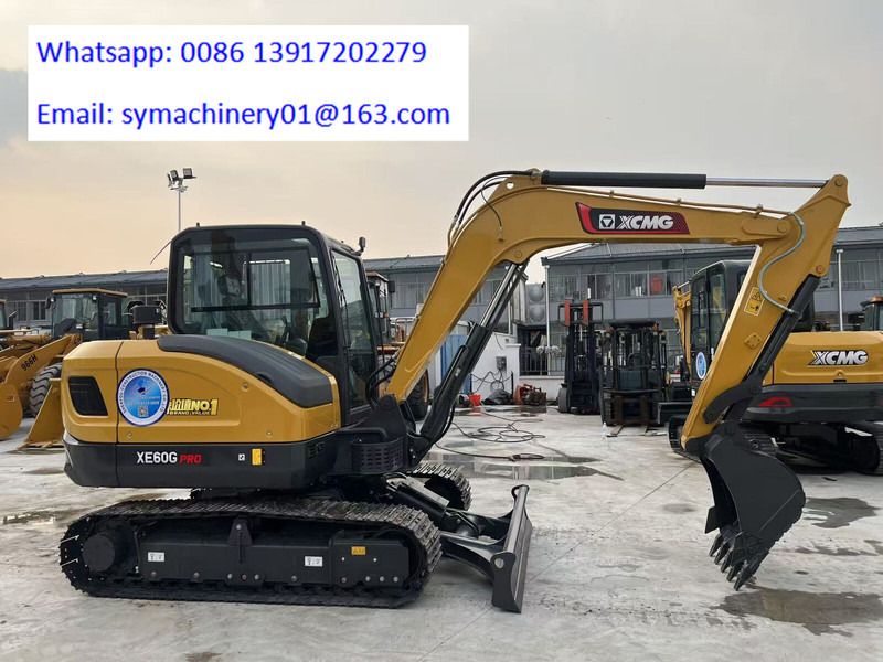 2026 XCMG XE60GPRO mini excavator, side profile view