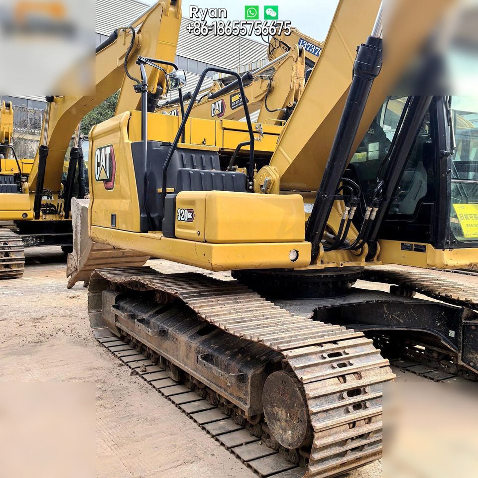 2021 Caterpillar 320GC crawler excavator, side profile view 2021 Caterpillar 320GC crawler excavator, side profile view
