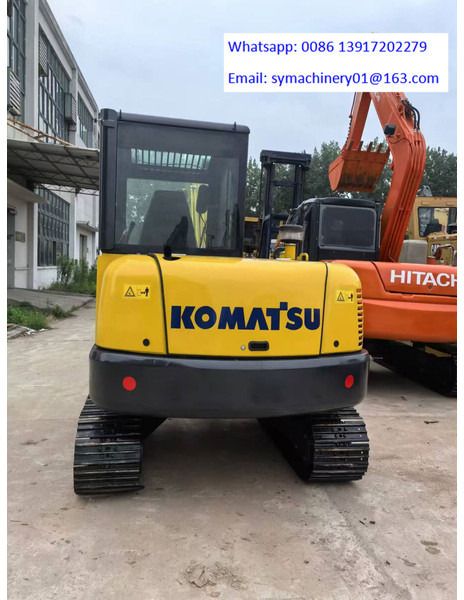 2024 Komatsu PC56 mini excavator, rear view