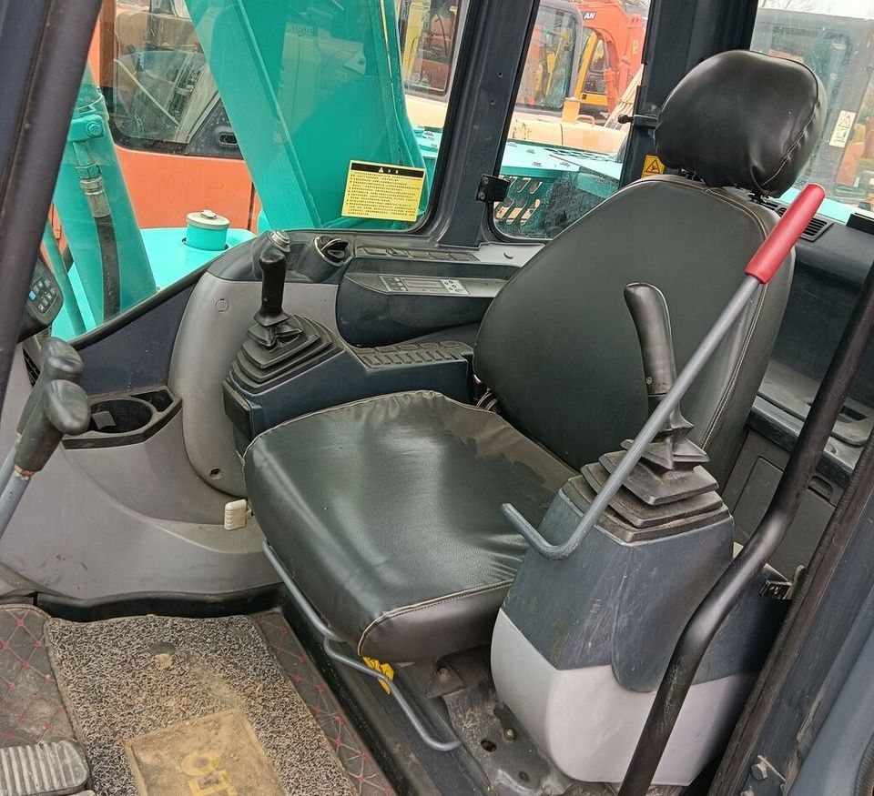 2018 Kobelco SK75-8 crawler excavator cab interior view 2018 Kobelco SK75-8 crawler excavator cab interior view