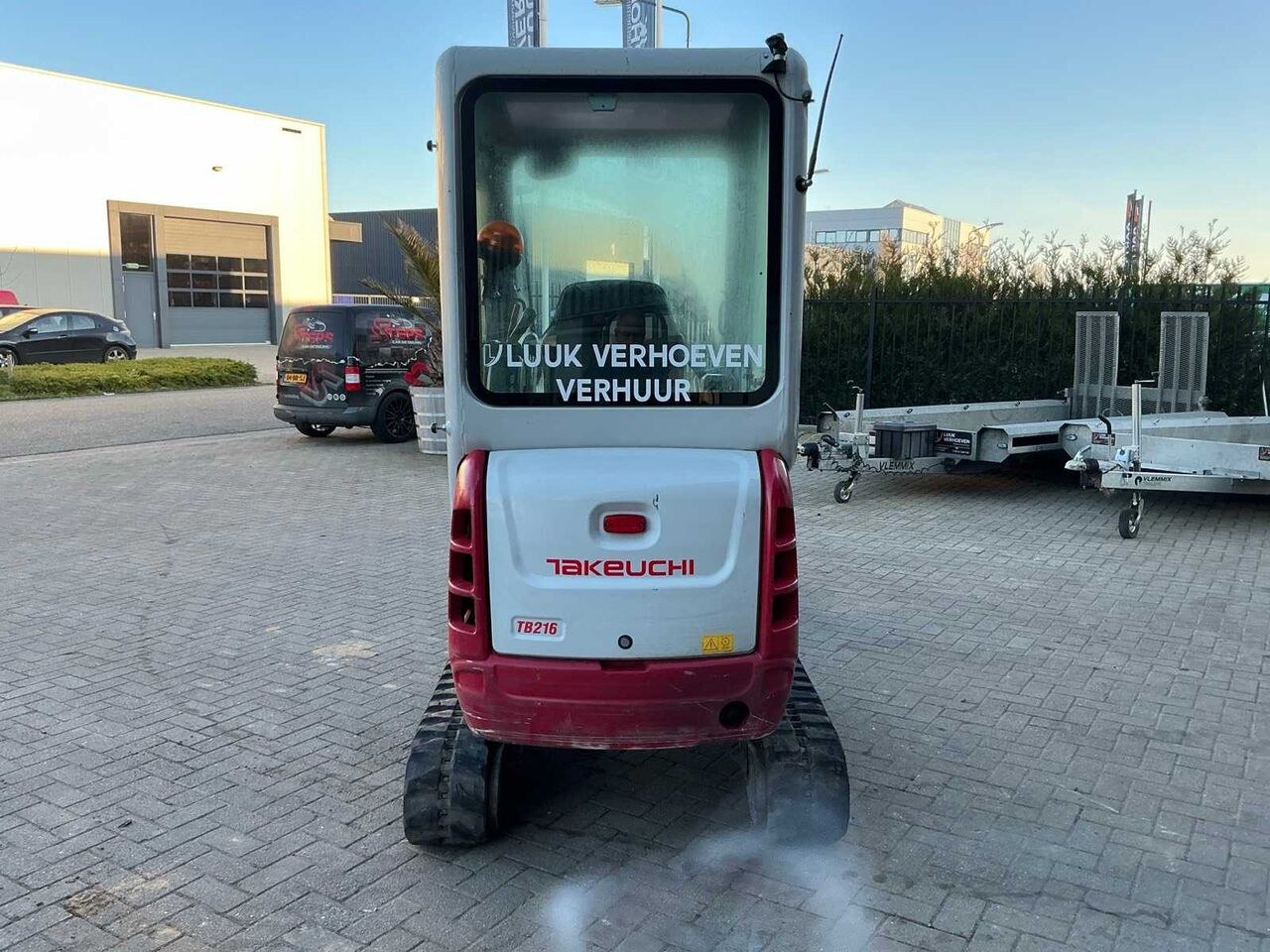 2021 Takeuchi TB216 mini excavator rear view