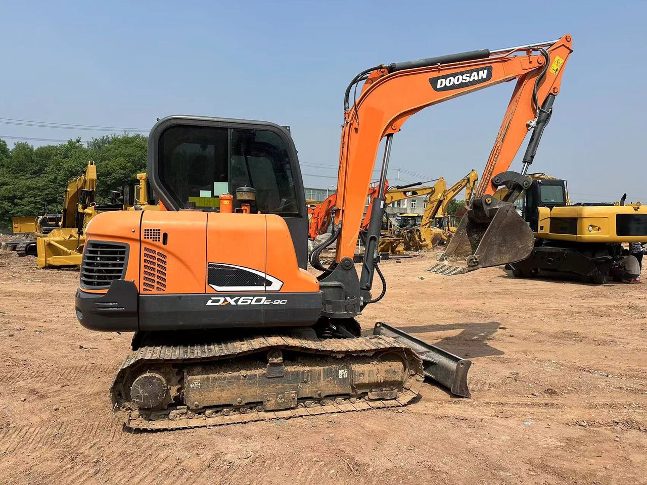2020 Doosan DX60E-9C crawler excavator, side view