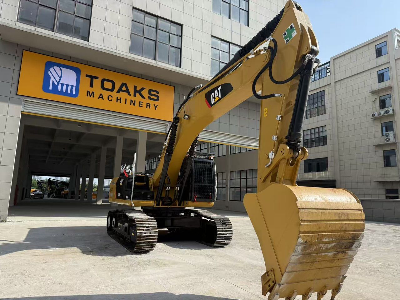 2023 Caterpillar 336D2 crawler excavator, front three-quarter view