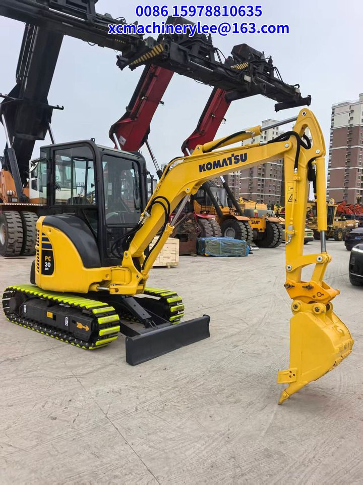 2024 Komatsu PC30MR mini excavator, side view
