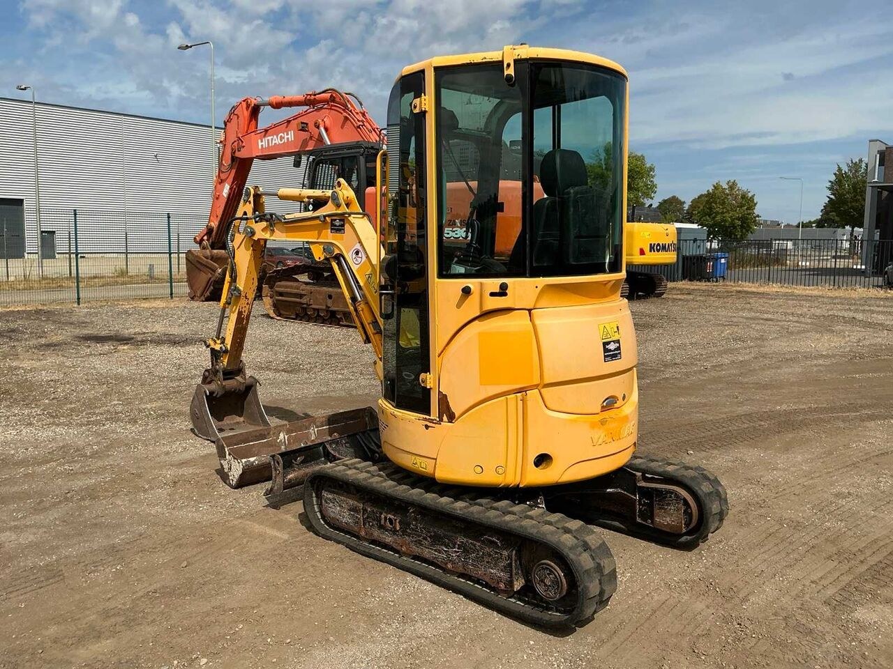 2012 Yanmar VIO 20-4 mini excavator, rear three-quarter view 2012 Yanmar VIO 20-4 mini excavator, rear three-quarter view