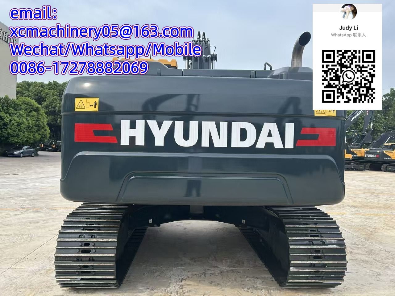 2026 Hyundai HX220L crawler excavator rear view
