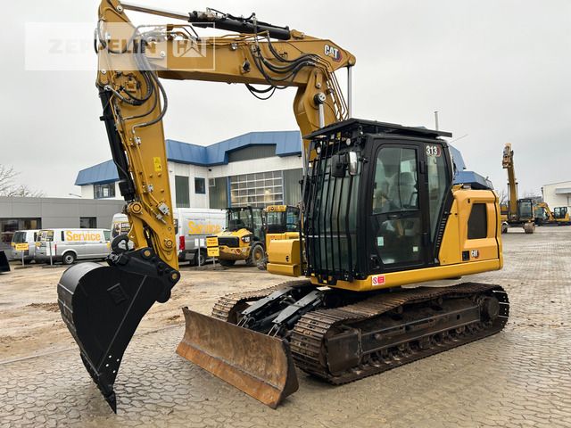 2022 Caterpillar 313-07B crawler excavator, side view