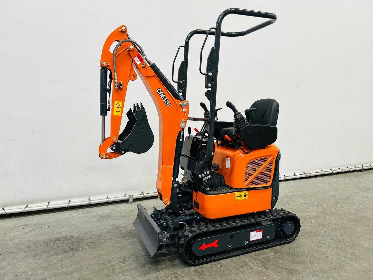 2025 Kubota CRE120 mini excavator, side view