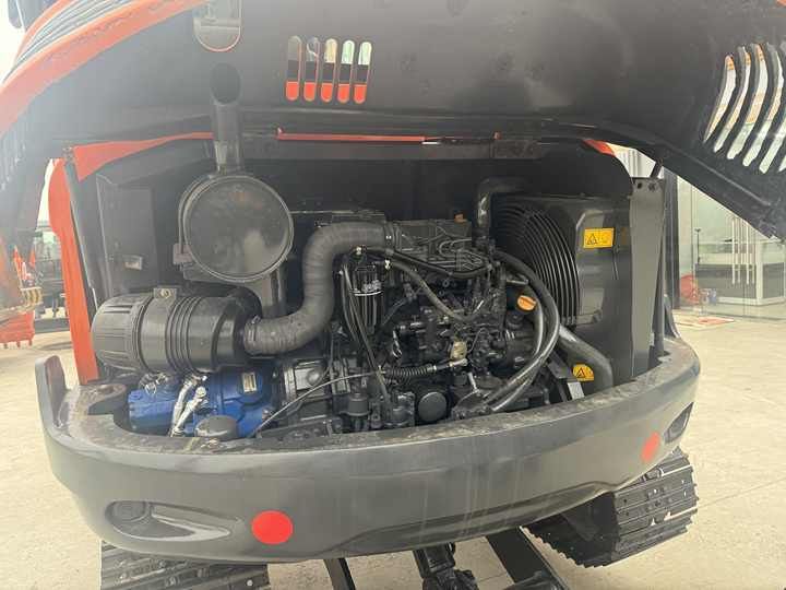 2018 Doosan DX60 crawler excavator engine compartment view