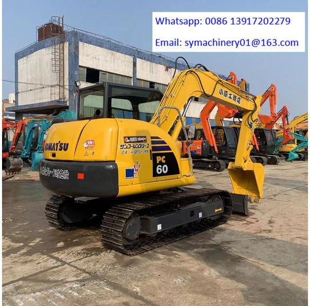 2021 Komatsu PC60-8 mini excavator, rear three-quarter view 2021 Komatsu PC60-8 mini excavator, rear three-quarter view