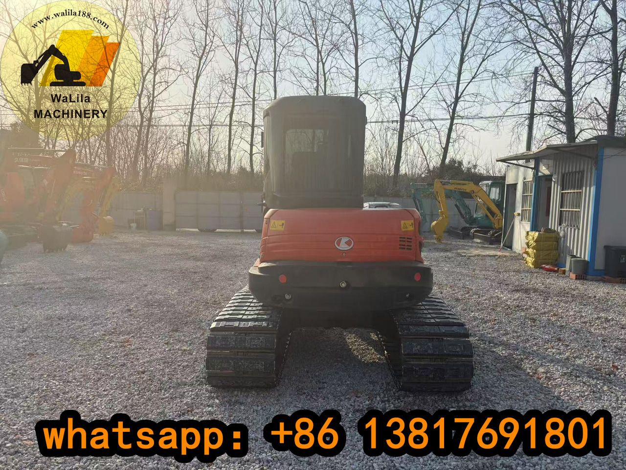 2023 Kubota KX161 mini excavator rear view 2023 Kubota KX161 mini excavator rear view