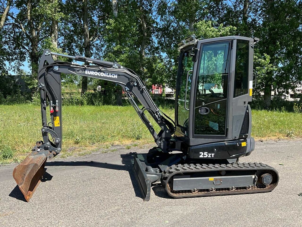 2023 Eurocomach 25ZT mini excavator, side view