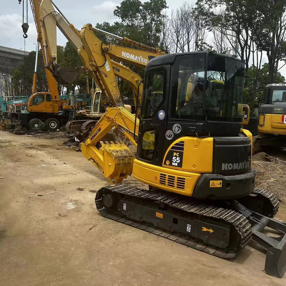 Komatsu PC-55MR mini excavator, three-quarter view Komatsu PC-55MR mini excavator, three-quarter view